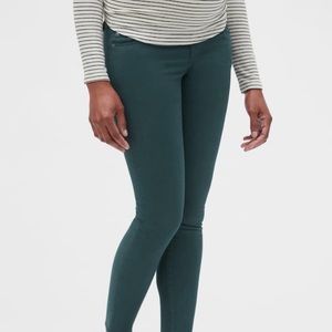 Maternity full panel true skinny mountain green 29